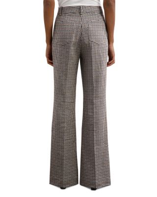 Evie Check Flare Leg Trousers