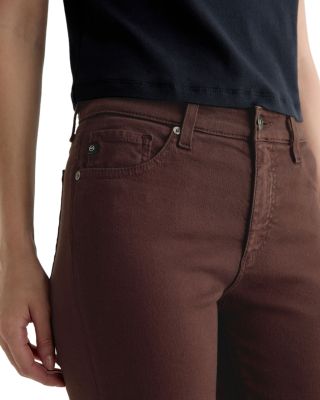 Mari Mid Rise Slim Straight Jeans in Coffee Bean