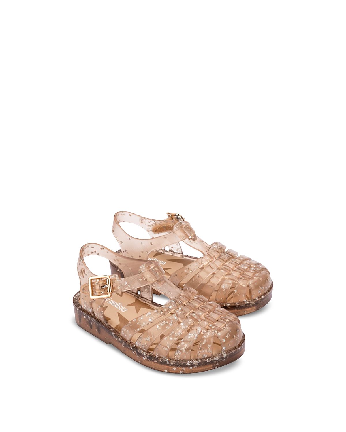 Mini Melissa Girls' Possession Jelly Shiny Elements Fisherman Sandals - Toddler, Little Kid, Big Kid