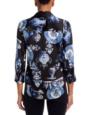 Dani Silk Three Quarter Sleeve Blouse