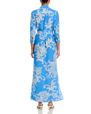 Cameron Silk Long Shirt Dress