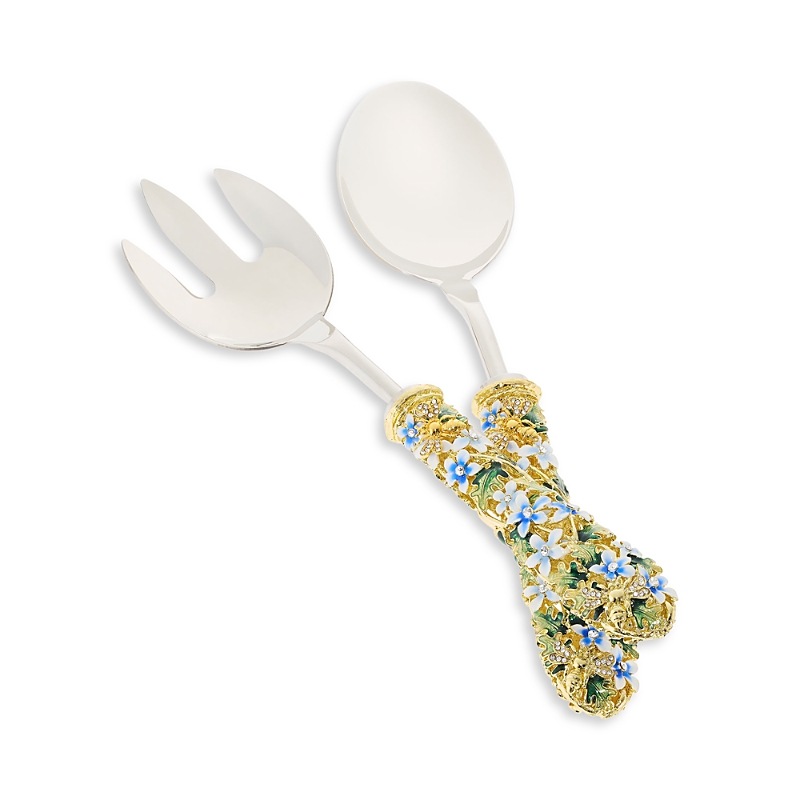 Olivia Riegel Daphne Salad 2 Piece Serving Set In Gold