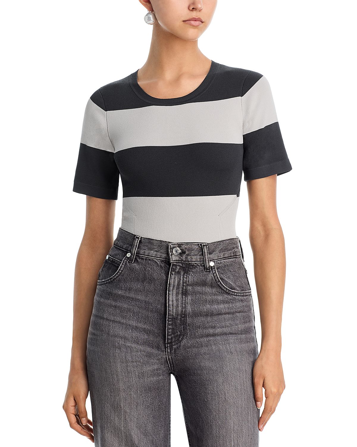 L'Agence Rosemond Color Blocked Bodysuit
