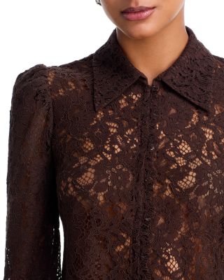 Anita Lace Button Up Blouse