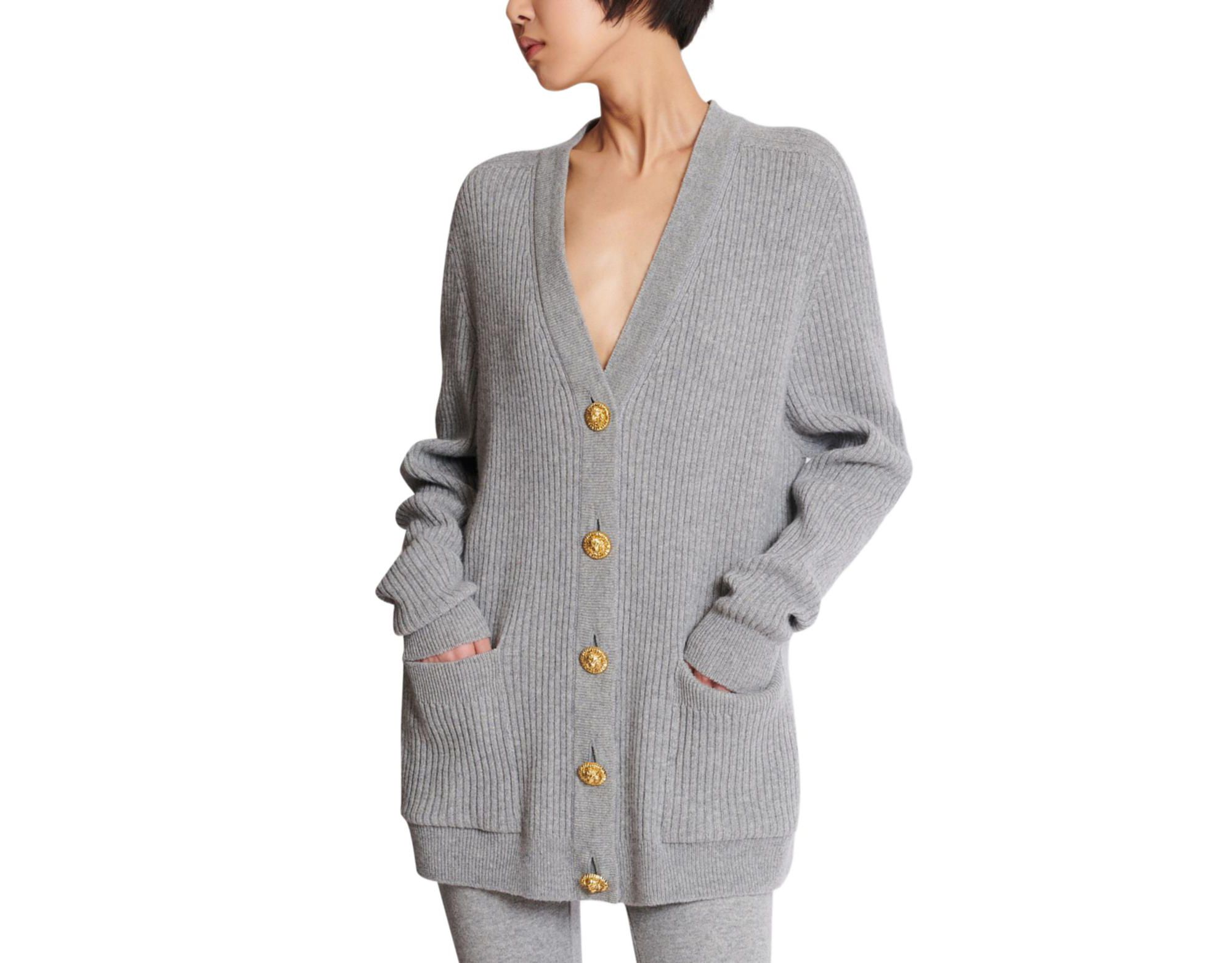 Buttoned Cashmere Cardigan — Image 4