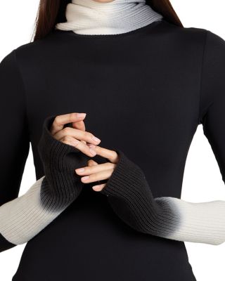 Amalia Dip Dye Merino Wool Fingerless Gloves
