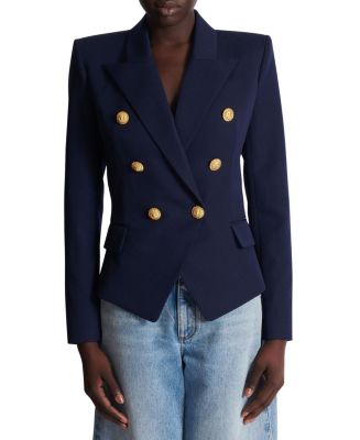 Balmain Fitted Wool 6-Button Jacket | Bloomingdale's Women
