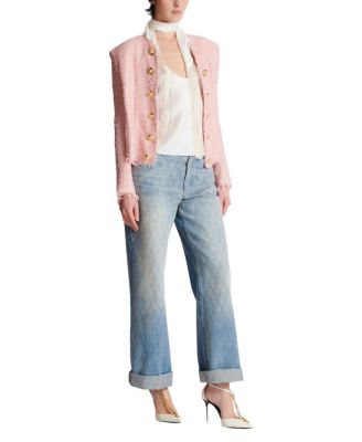  Edge-To-Edge Sequin Tweed Jacket