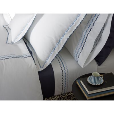 Axel Embroidered Percale Bedding Collection