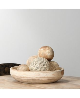 Malibu Wood Spheres, Set of 3