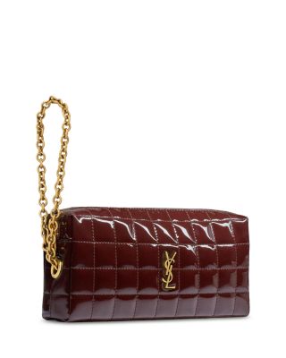 Cassandre Matelassé Carré Pouch in Shiny Canvas