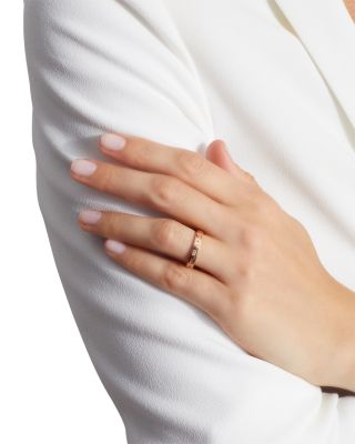 18K Rose Gold Ottoline Diamond Baguette Band