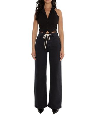 High Rise Riley Pant in Black