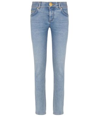  Skinny Faded Washed Denim Jeans