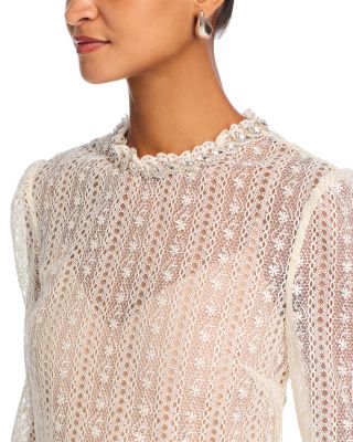 Organza Lace Mini Dress