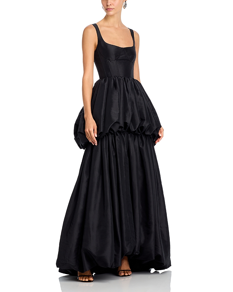 Simkhai Tabitha Double Bubble Dress In Black