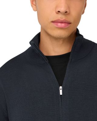 Extra Fine Merino Wool Full Zip Sweater 