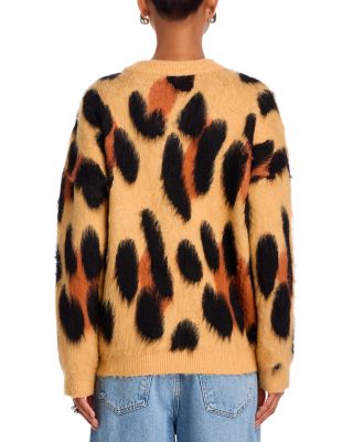 Eyelash Animal Print Sweatshirt - Exclusive