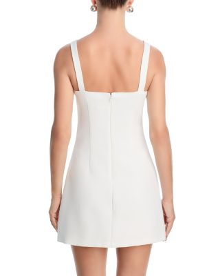 Satin Sleeveless Bow Mini Dress - Exclusive