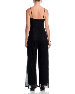 Metallic Crinkle Jumpsuit - Exclusive