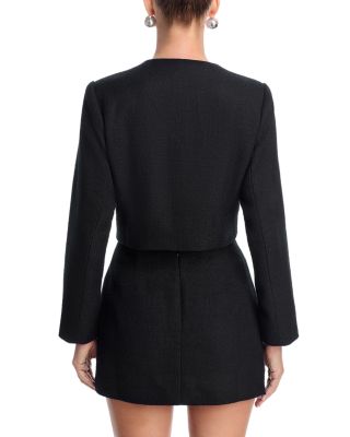 Tweed Rhinestone Button Jacket - Exclusive