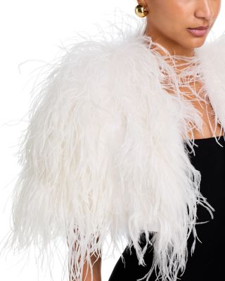Ostrich Feather Capelet