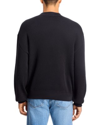 Waffle Knit Sweatshirt