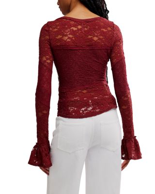Lace Layering Long Sleeve Top