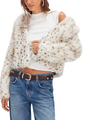 Louder Please Hooded Faux Fur Sweater