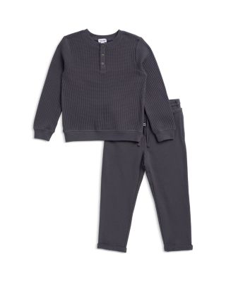 Boys' Perry Thermal Henley Top & Pants Set - Little Kid