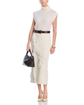 Hestia Fringed Sweater Skirt