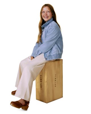 Girls' Pearlized Wide Leg Jean - Big Kid