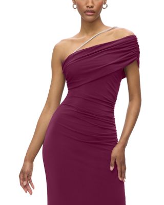 The Olivia Crystal Trim Gown