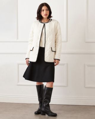 Edge Stitch Quilted Jacket