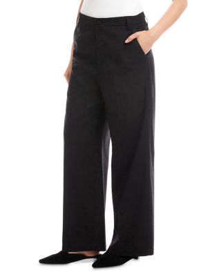 Rhinestone Embellished Wide Leg Trousers