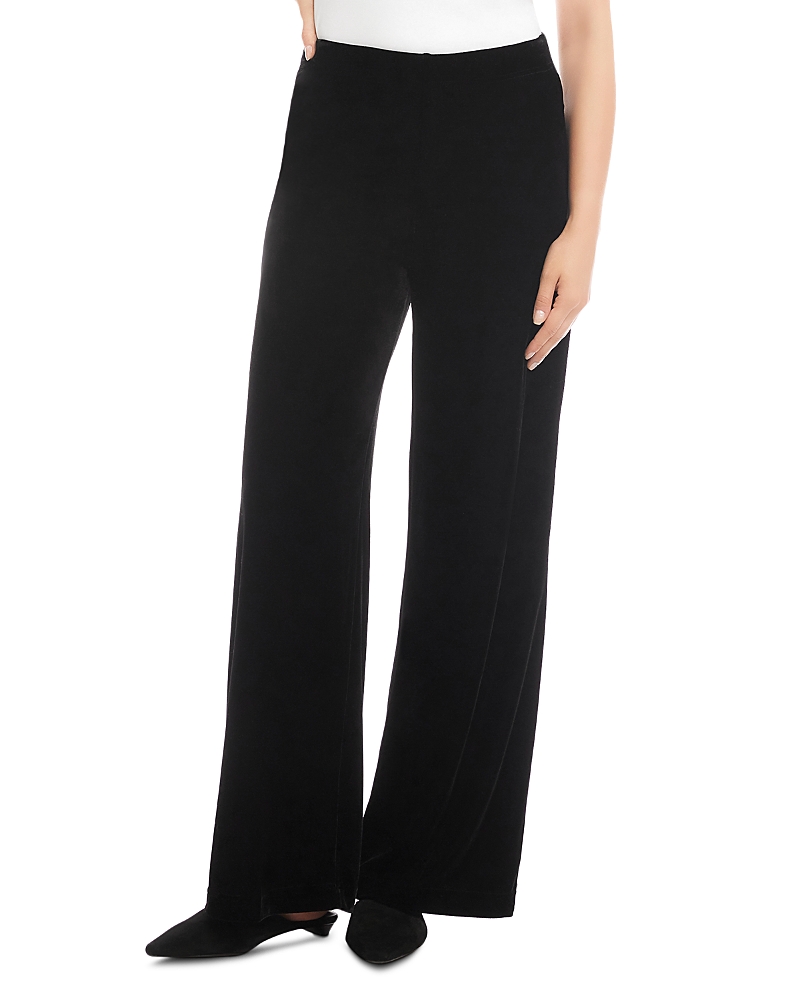 Karen Kane Velvet Wide Leg Pants