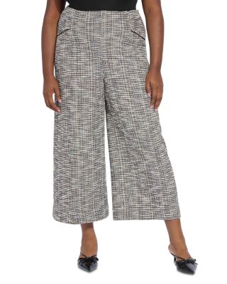 Charlotte Ankle Tweed Palazzo Pants