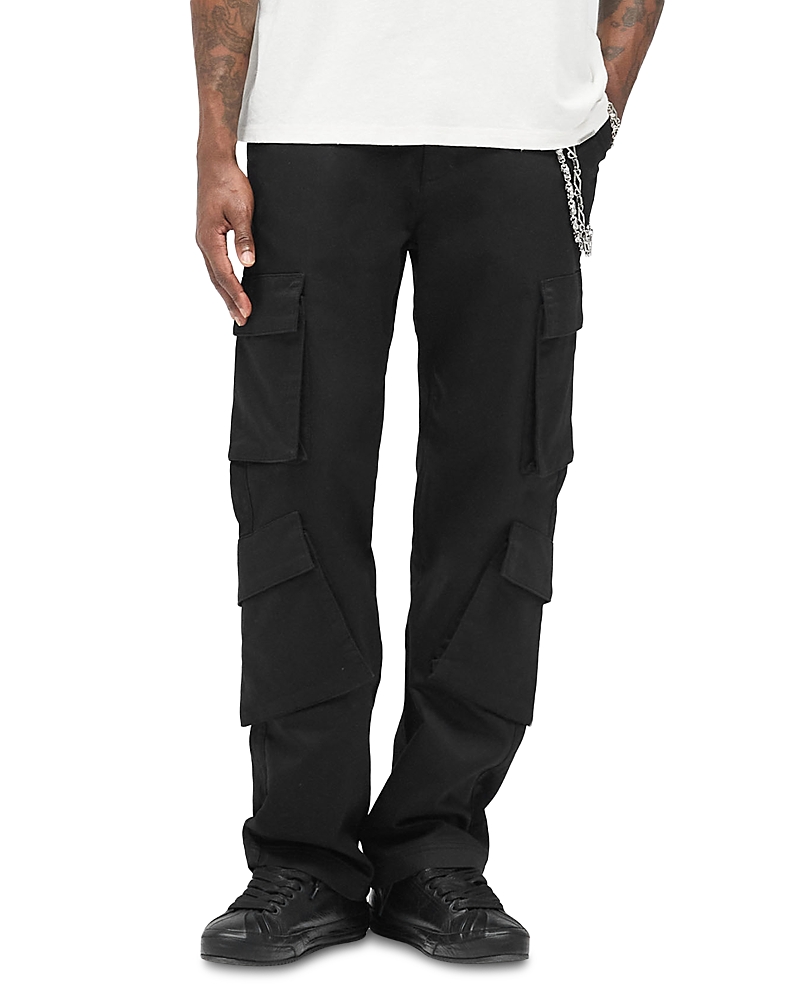 Represent Cargo Trousers Featuring Multiple Pockets In Black