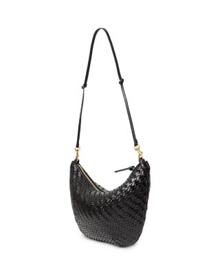 Lune Woven Leather Shoulder Bag