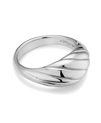  Sterling Silver Swirl Dome Ring