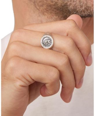  Sterling Silver Guardian Signet Ring