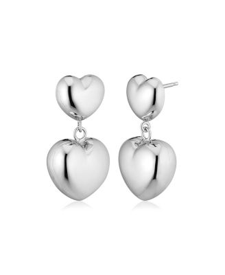  Sterling Silver Lover Statement Drop Earrings
