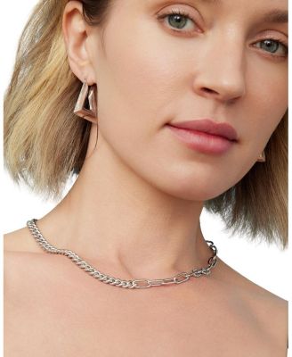  Sterling Silver Peak Hoops