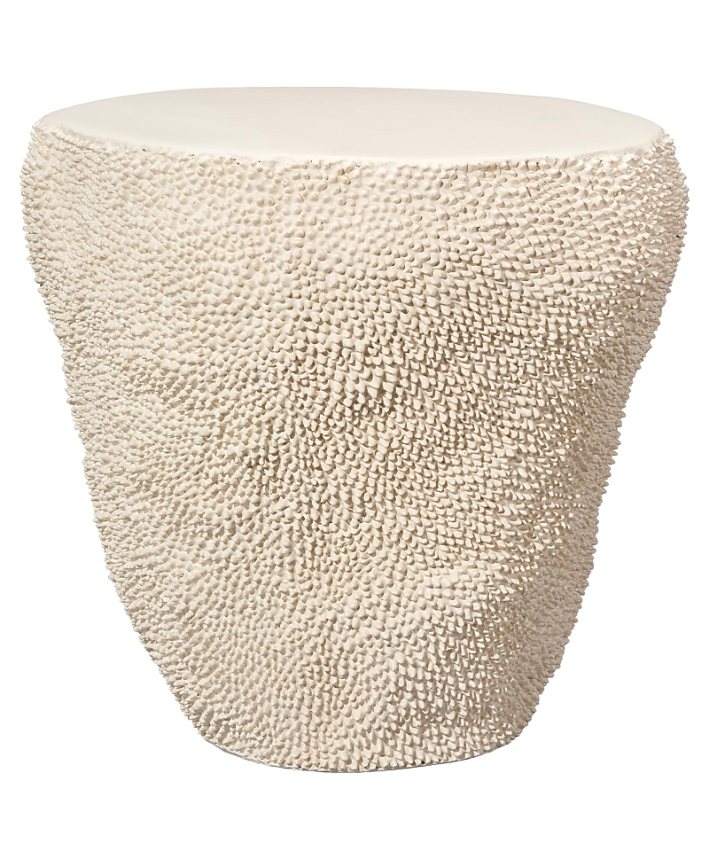 Jamie Young Large Uni Side Table In White