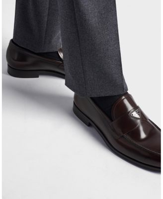  Brushed Leather Loafers
