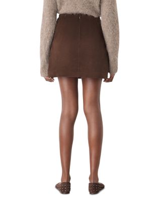 A Line Suede Skirt