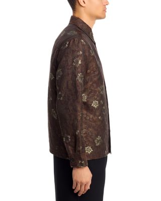 Kaleb Jacquard Button Front Overshirt