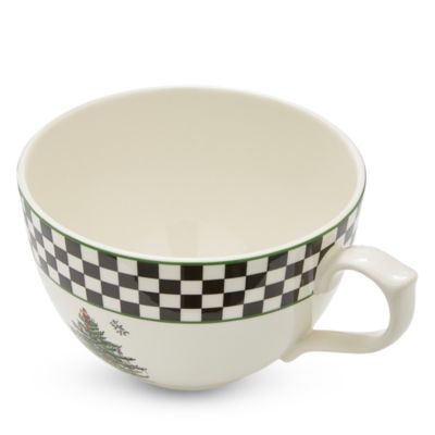 Christmas Tree Black & White Jumbo Cup, 20 Oz.