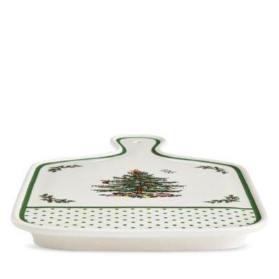 Christmas Tree Polka Dot Serving Board, 13.5"