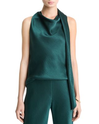 Fluid Satin Scarf Top
